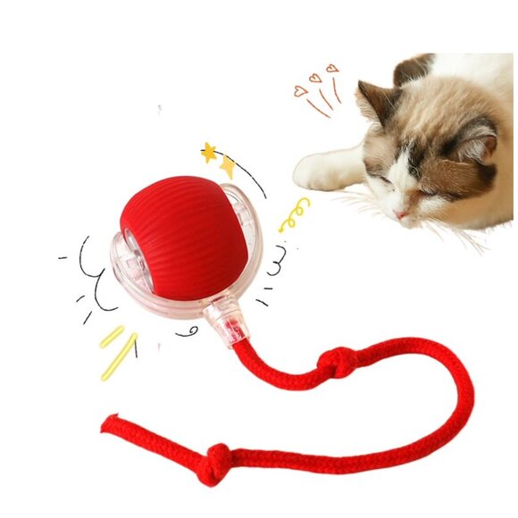 Cat Interactive Ball Toys Automatic Rolling Ball Rechargeable Smart Pet Toy - Picture 5 of 7
